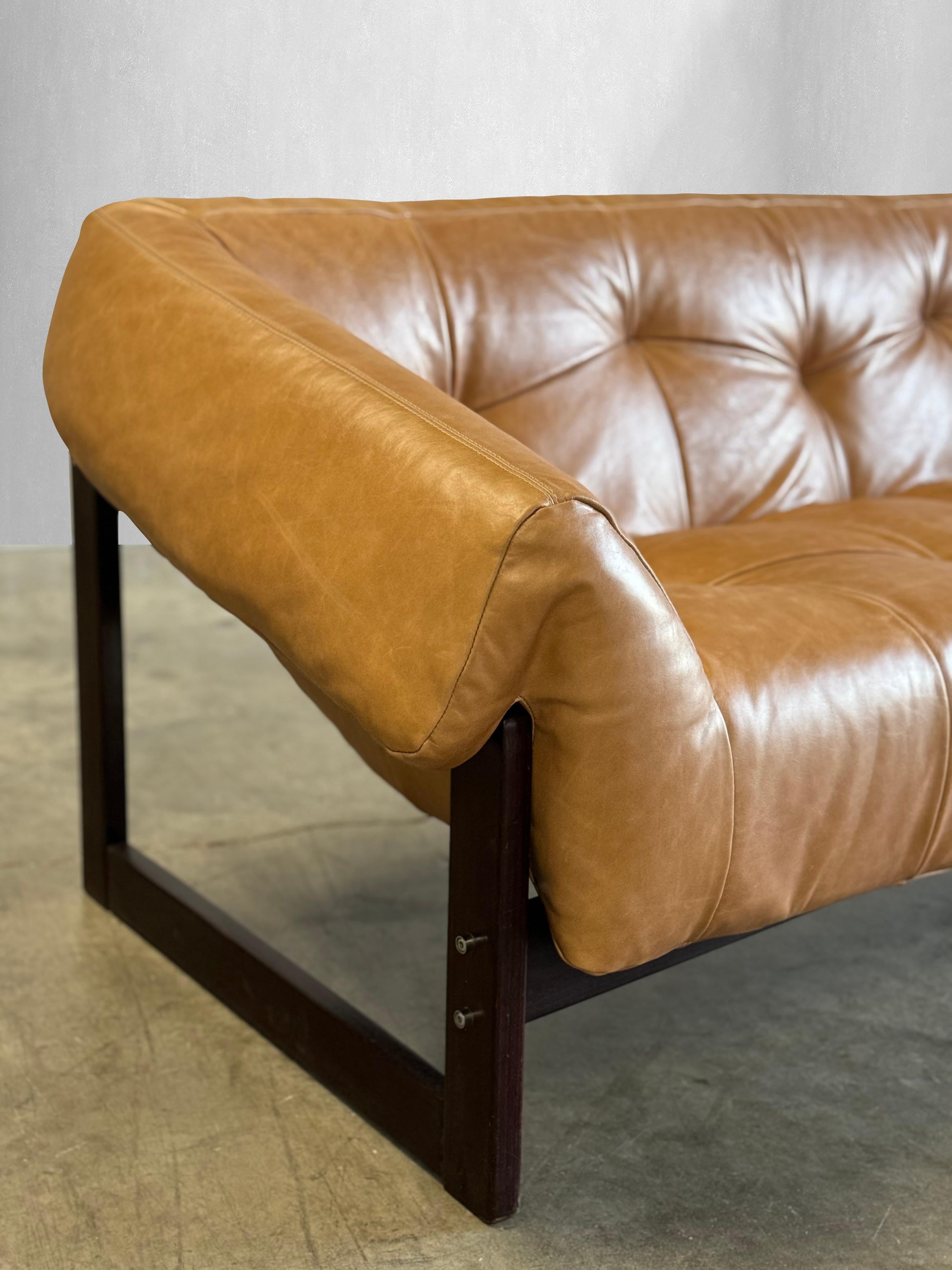 Leather Percival Lafer MP-79 Sofa For Sale