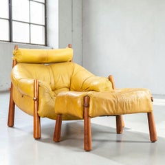 Percival Lafer MP-81 Lounge Chair & Ottoman, Mid-Century Modern Brazilian, 1970s