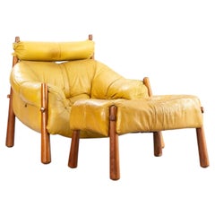 Percival Lafer MP-81 Lounge Chair & Ottoman, Mid-Century Modern Brazilian, 1970s