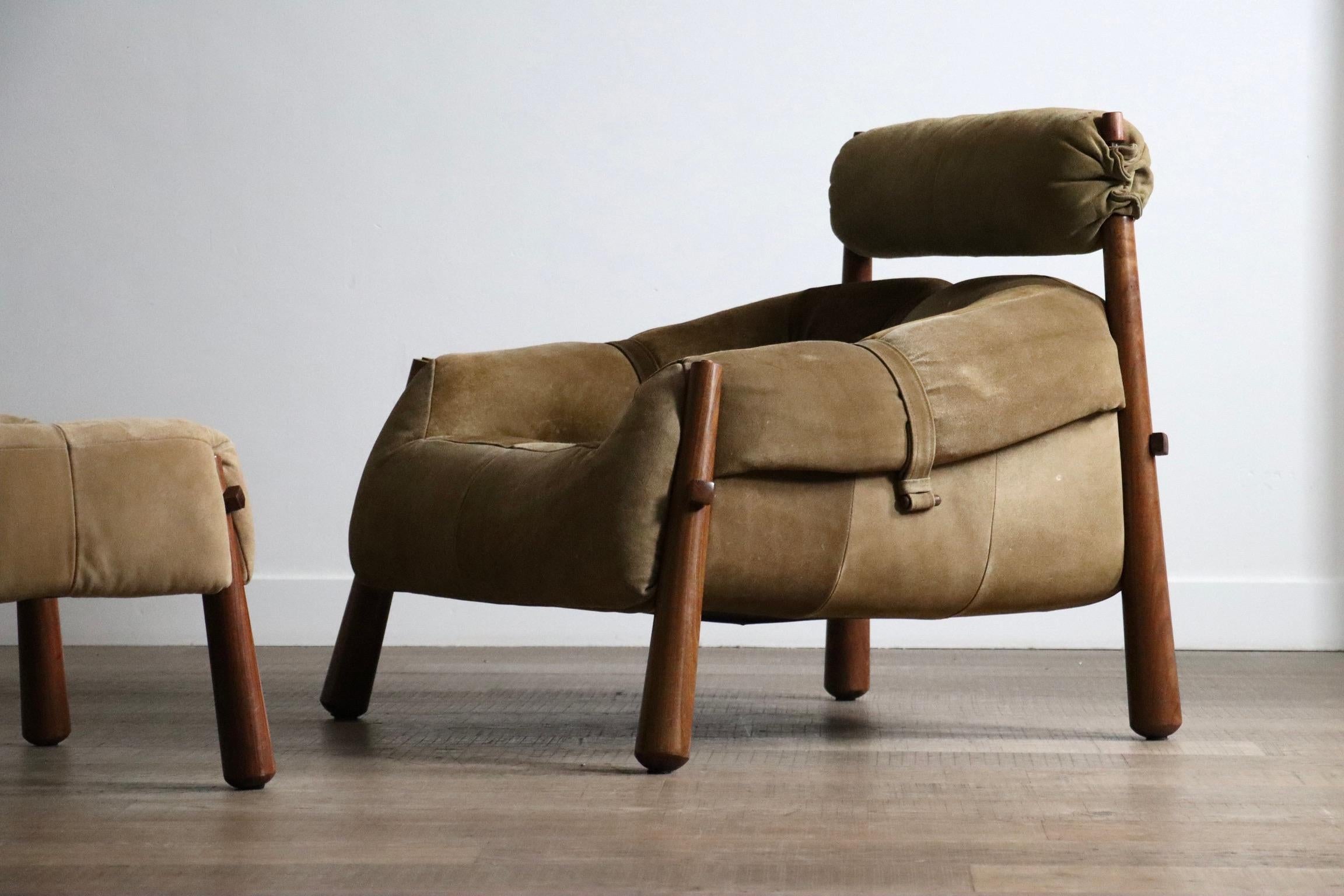 Percival Lafer MP-81 Lounge Chair with ottoman, Brazil, 1970s 5