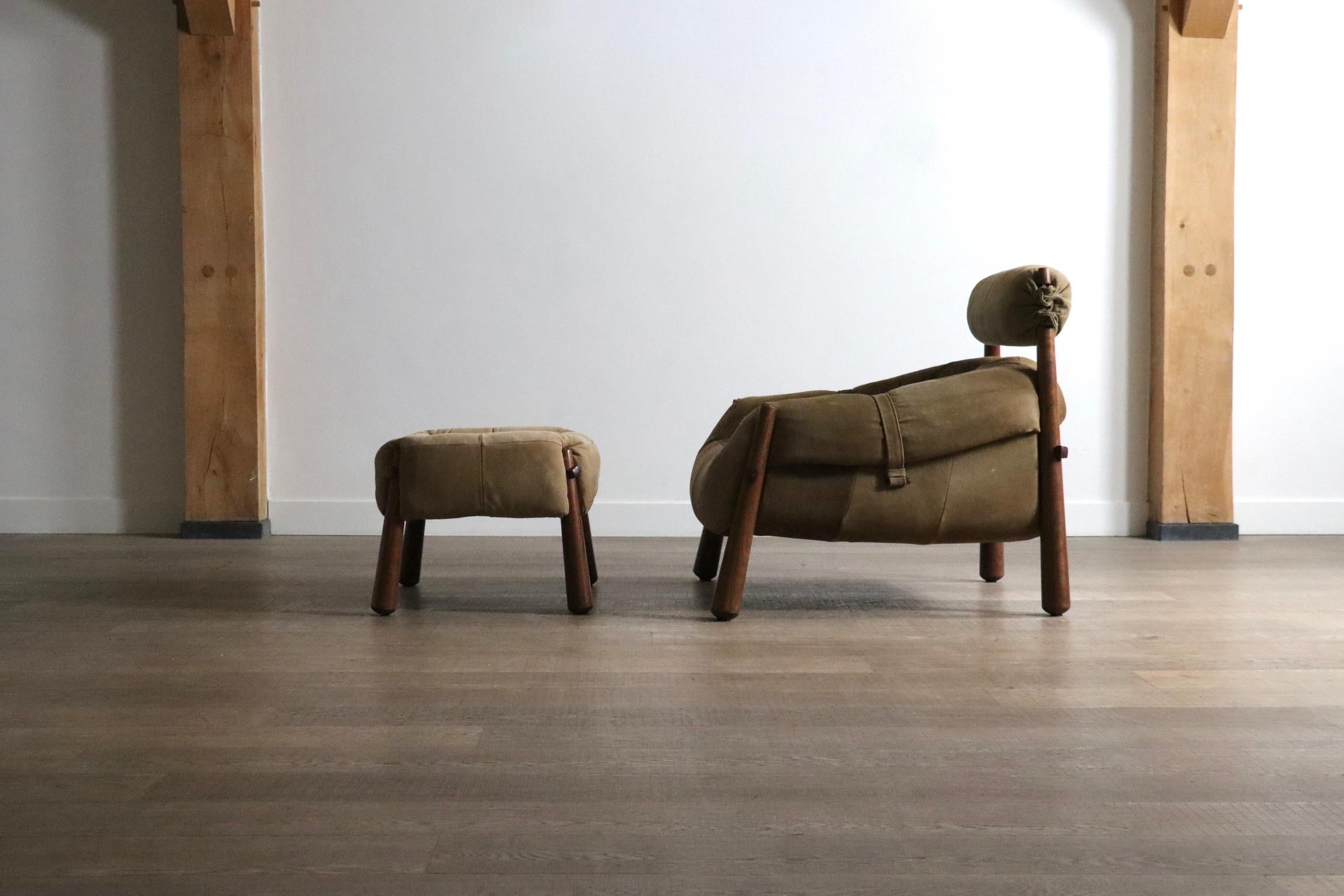 Percival Lafer MP-81 Lounge Chair with ottoman, Brazil, 1970s 7
