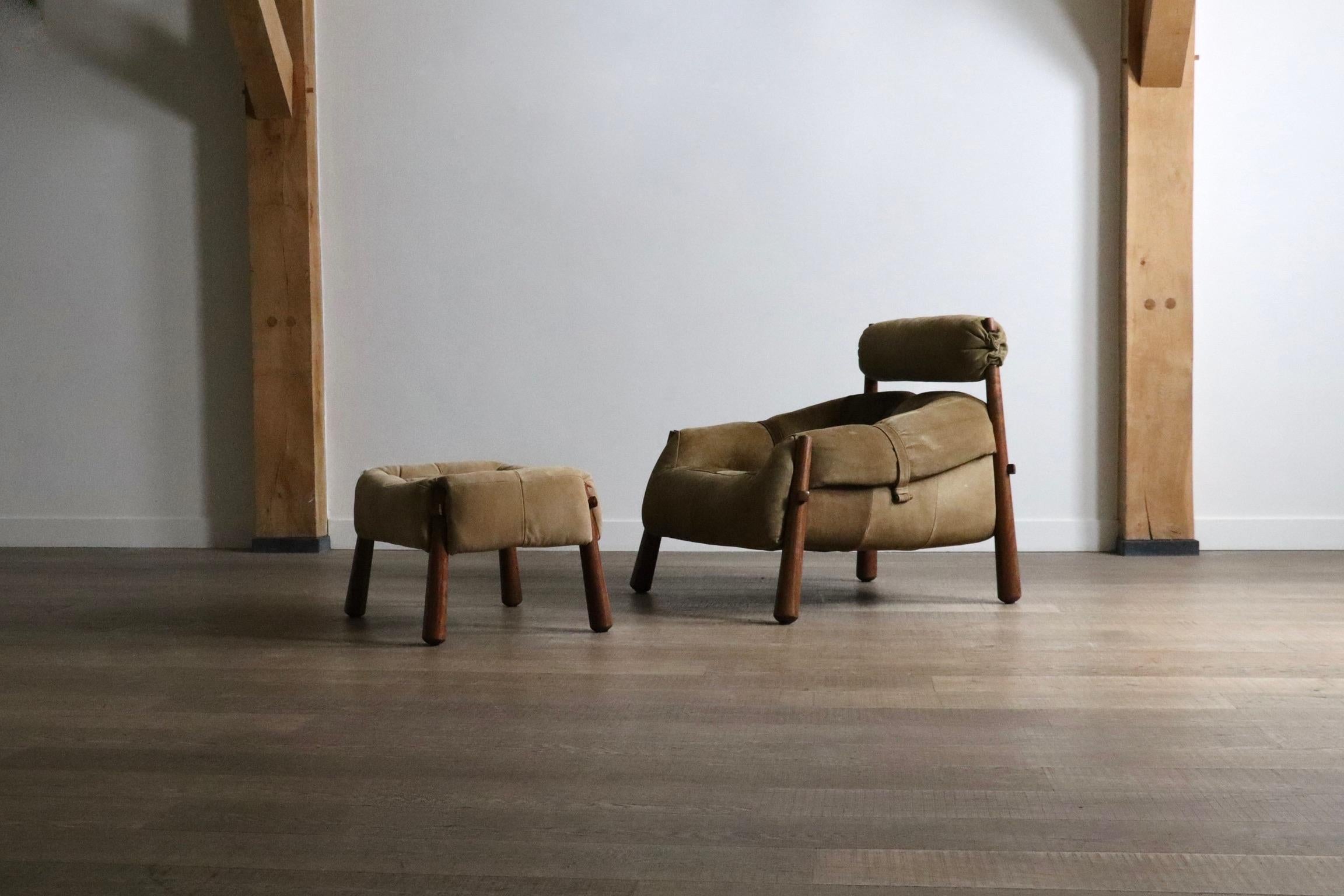 Percival Lafer MP-81 Lounge Chair with ottoman, Brazil, 1970s 4