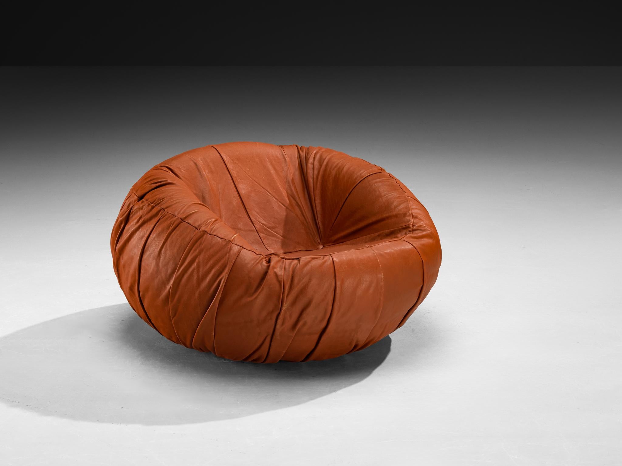 Chaise longue 'MP 87' de Percival Lafer en cuir brun rougeâtre en vente 5