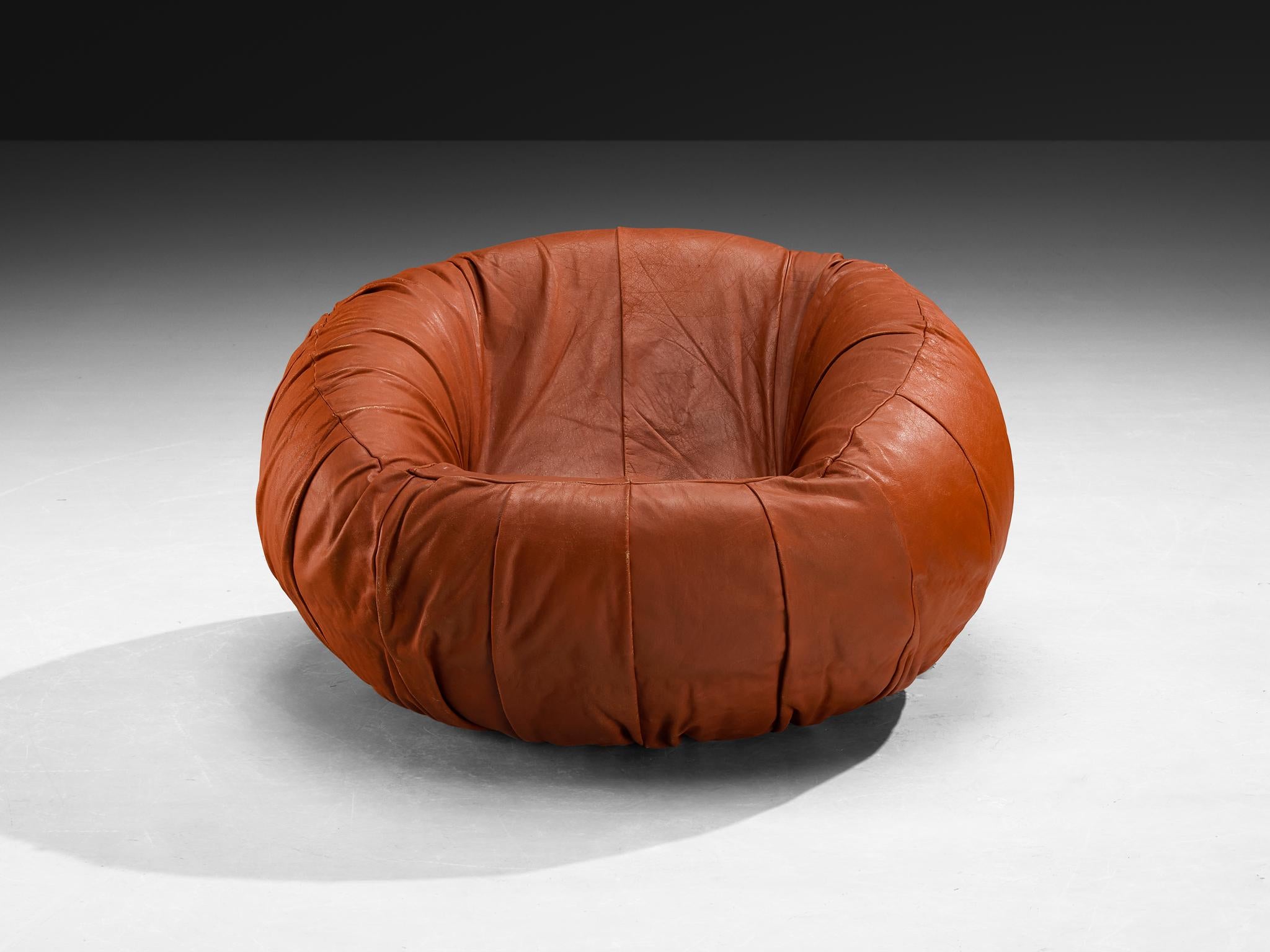 Chaise longue 'MP 87' de Percival Lafer en cuir brun rougeâtre en vente 7