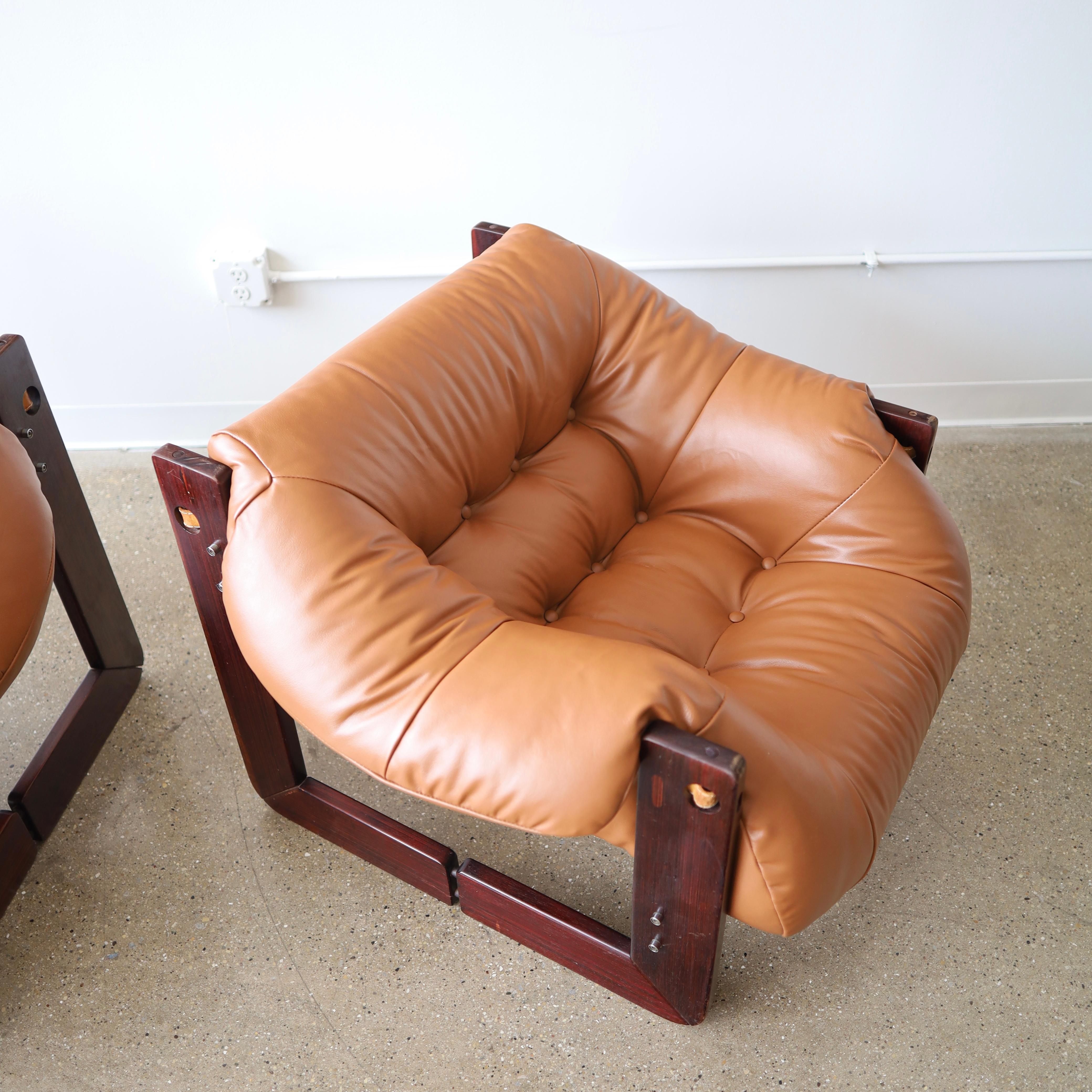 Mid-Century Modern Percival Lafer MP-97 Chairs, a pair en vente