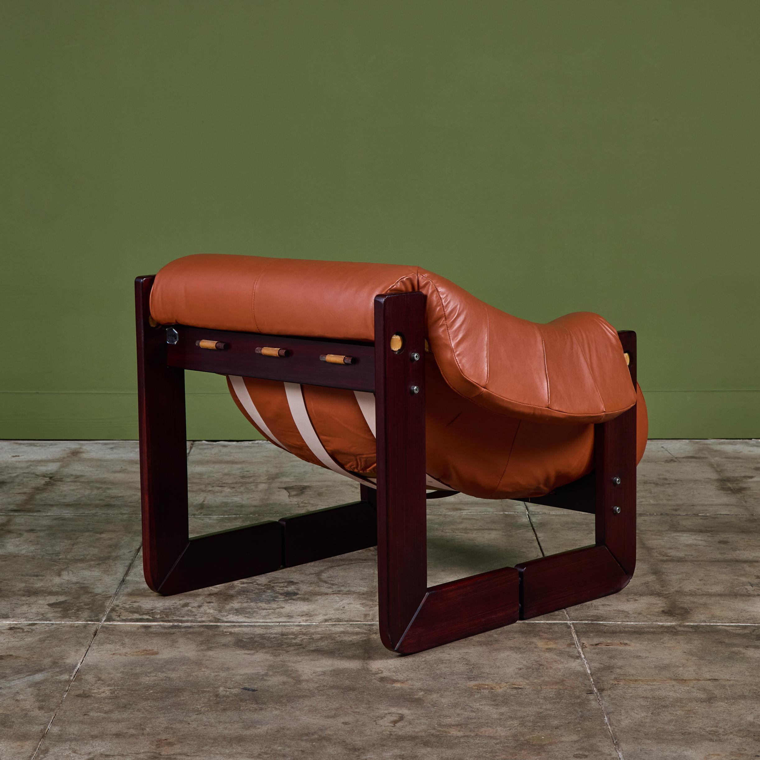 Percival Lafer MP-97 Leather Lounge Chair For Sale 1