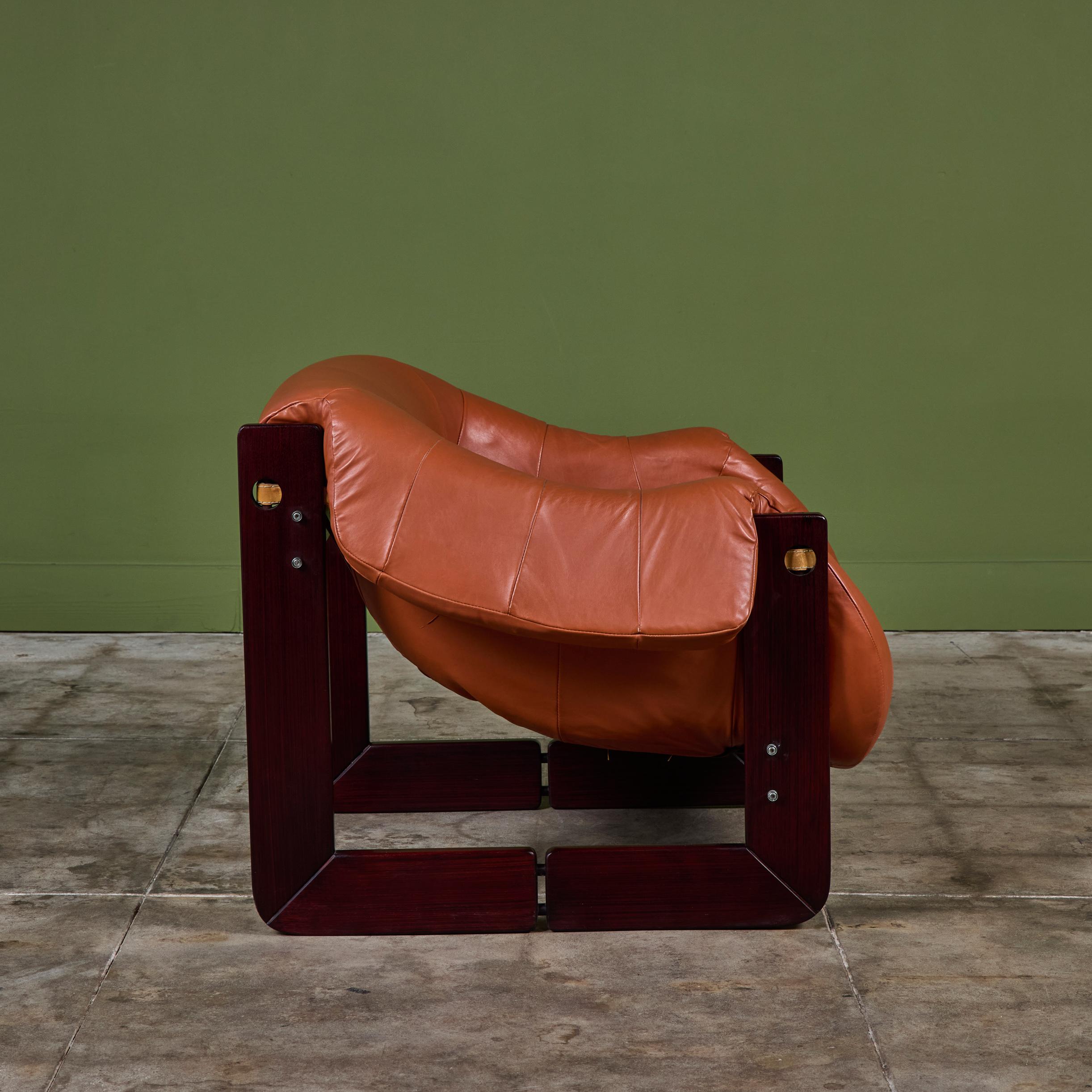 Percival Lafer MP-97 Leather Lounge Chair For Sale 2