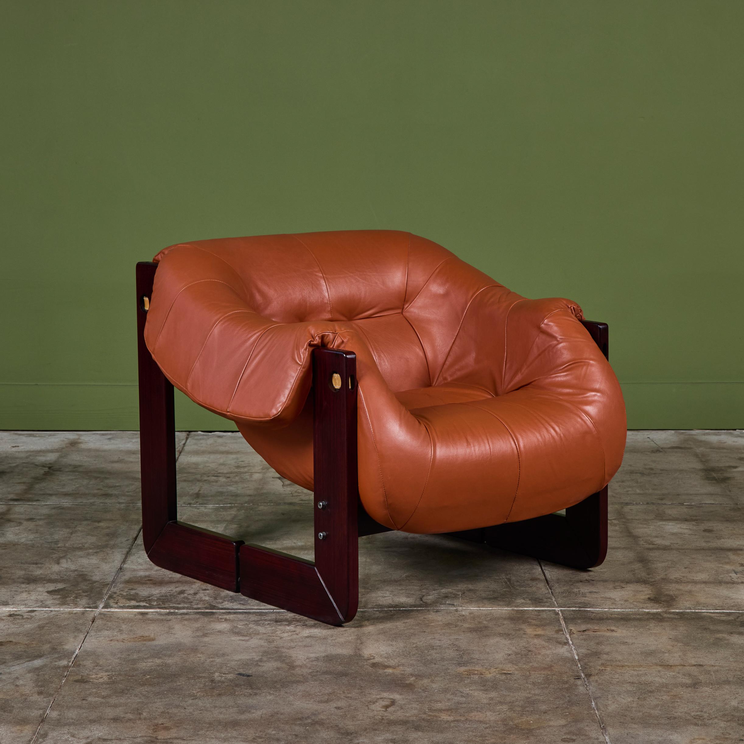 Percival Lafer MP-97 Leather Lounge Chair For Sale 3
