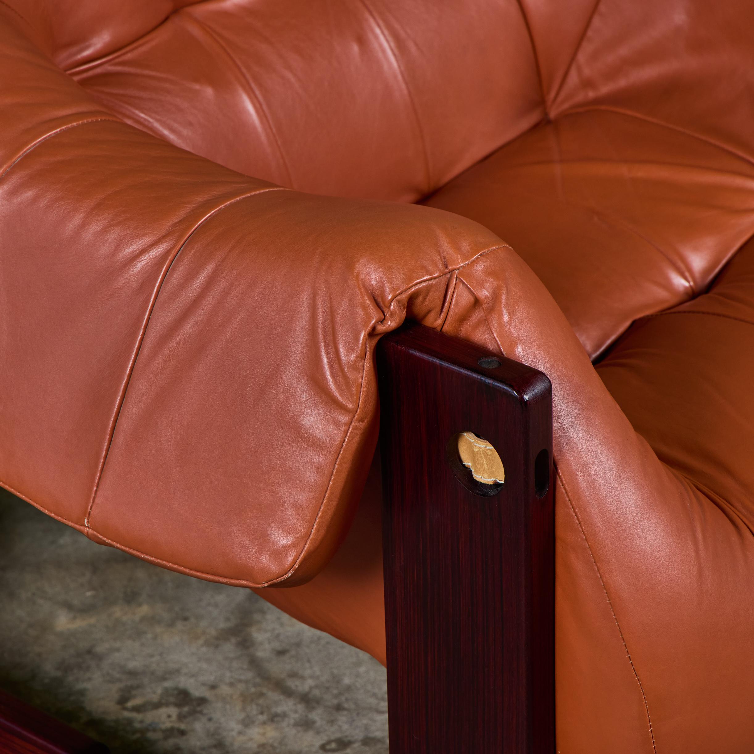 Percival Lafer MP-97 Leather Lounge Chair For Sale 9