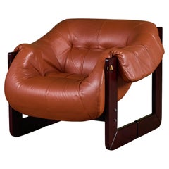 Percival Lafer MP-97 Leather Lounge Chair