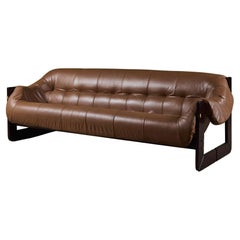 Sofá de piel Percival Lafer MP-97