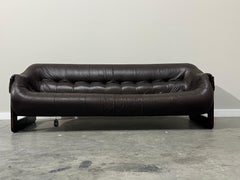 Percival Lafer ‘MP-97’ Rosewood and Leather Sofa