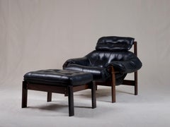 Percival Lafer MP43 Lounge Chair with Headrest & Footstool.