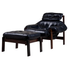 Percival Lafer MP43 Lounge Chair with Headrest & Footstool.