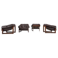 Percival Lafer MP93 lounge chairs made in Brazil 1972