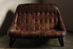 Percival Lafer Patchwork Leather "Earth" Sofa, 1970s