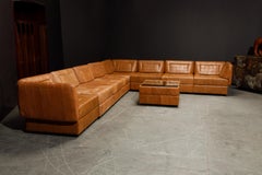 Percival Lafer Patchwork Leder Modulares Wohnzimmer Set:: c. 1960 Brasilien:: signiert