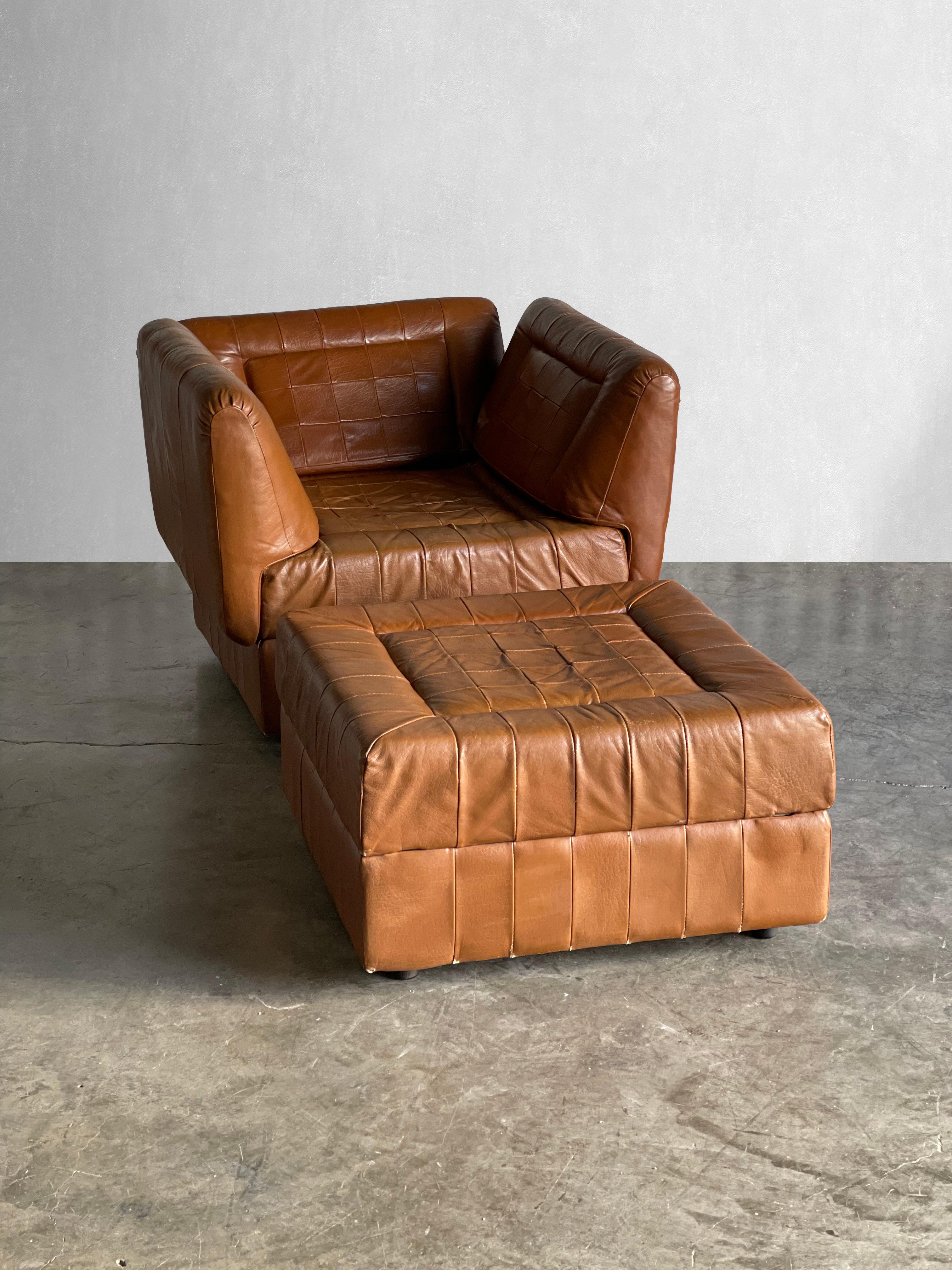 Brazilian Percival Lafer Patchwork Leather Modular Seating For Sale