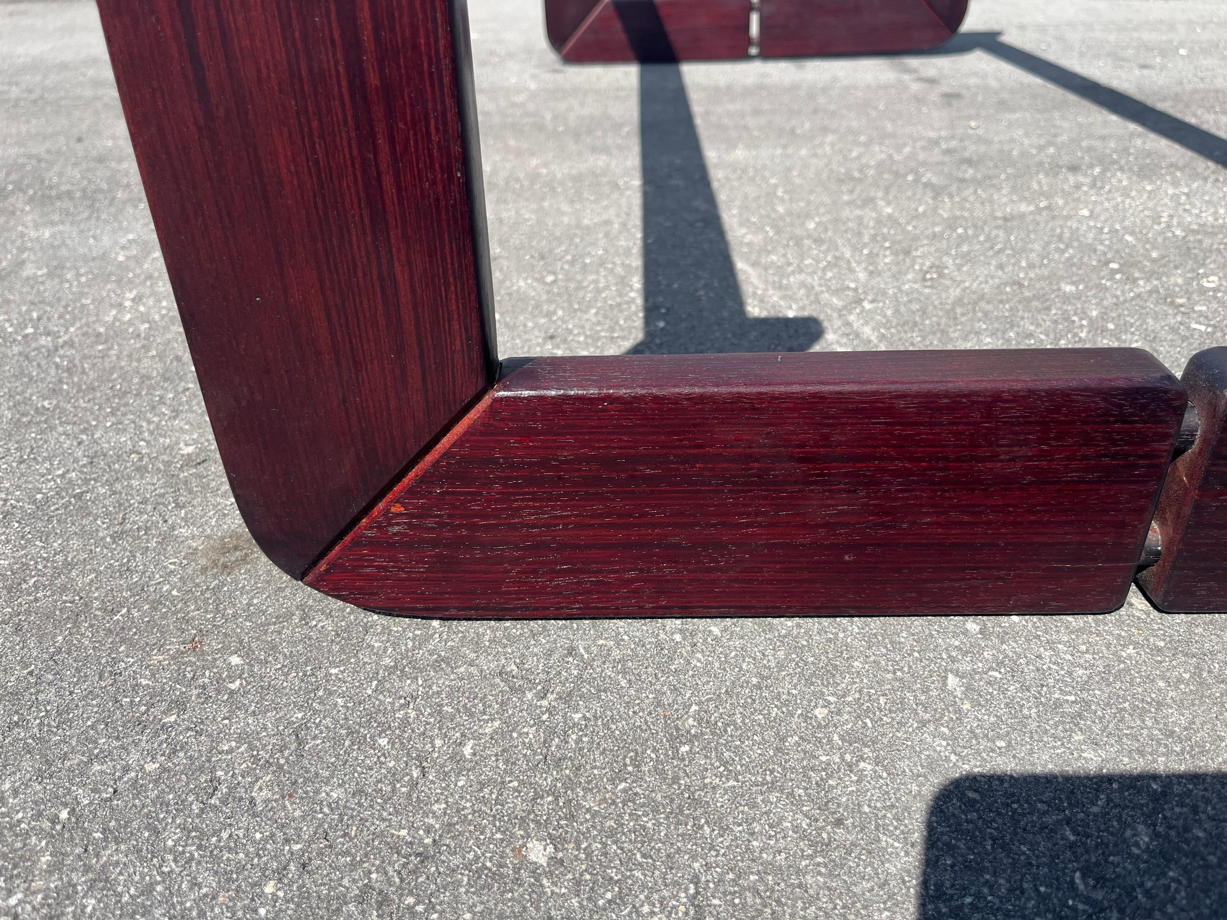 Bois de rose Table basse en bois de rose Percival Lafer Brésil en vente