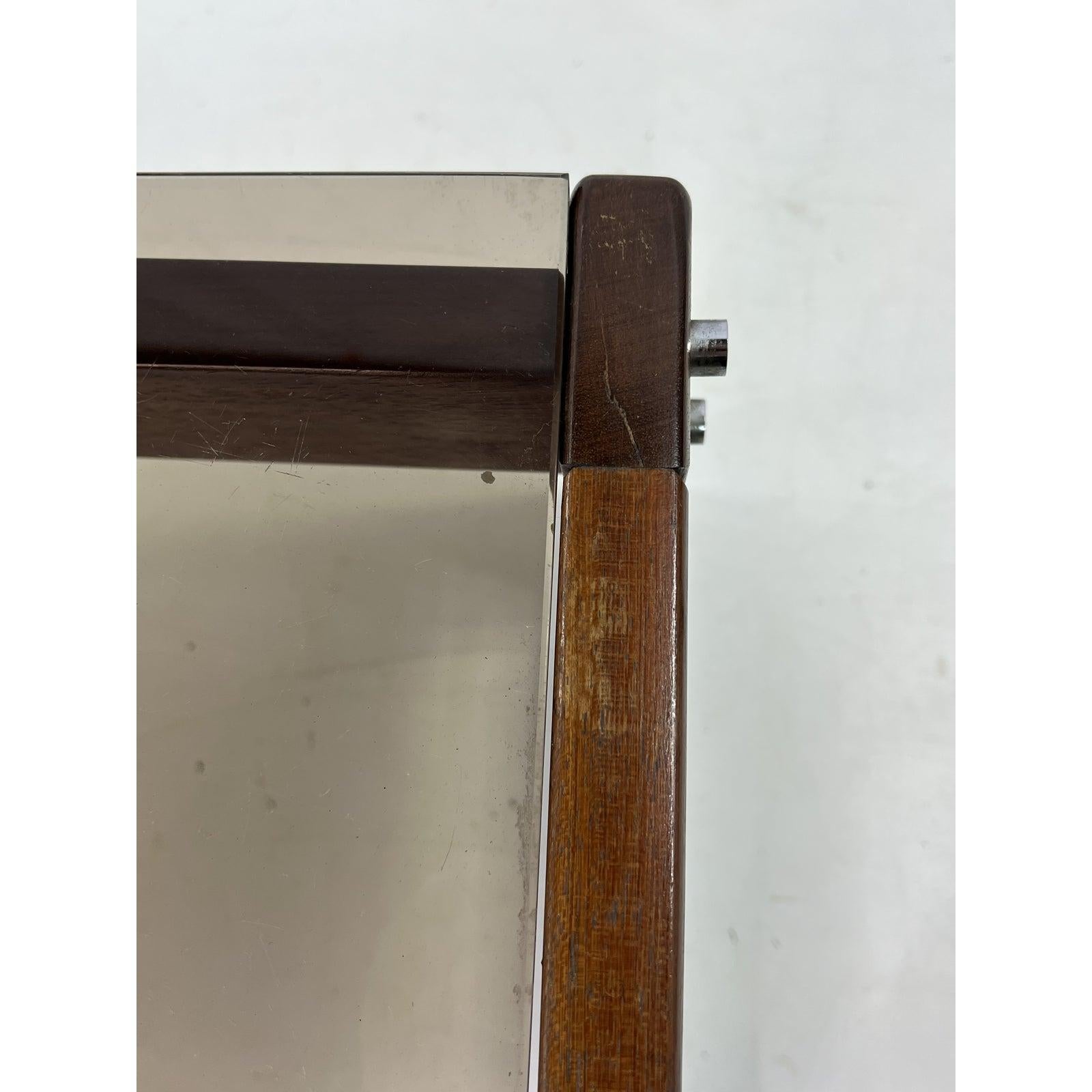 Percival Lafer Rosewood Coffee Table with Smoked Glass 2