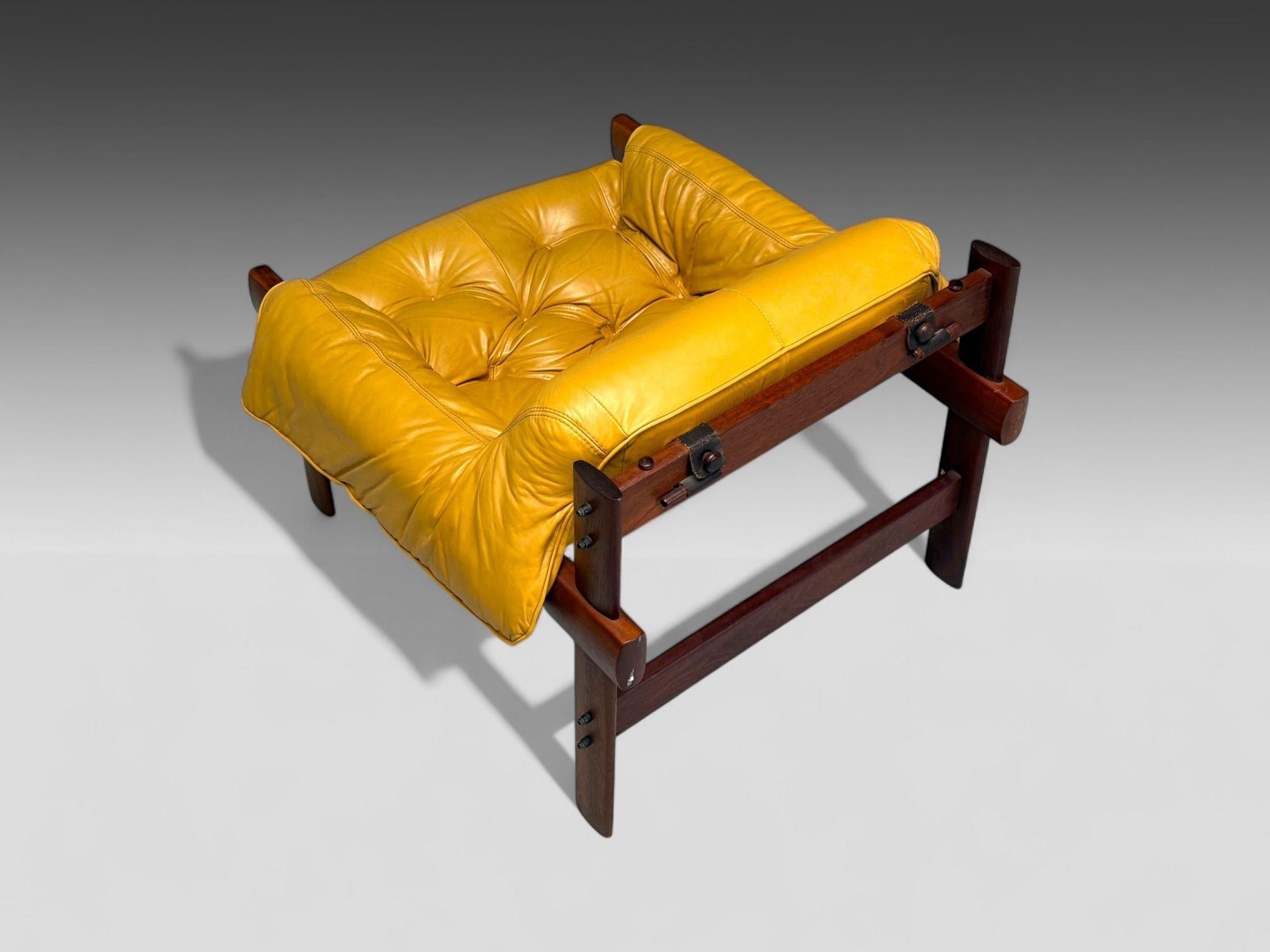 Percival Lafer, Palisander, Leder, MP-41 Lounge Stühle, Brasilien, 1960er Jahre im Angebot 1
