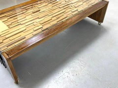 Percival Lafer Sculptural Brazilian Brutalist Jacaranda Coffee Table