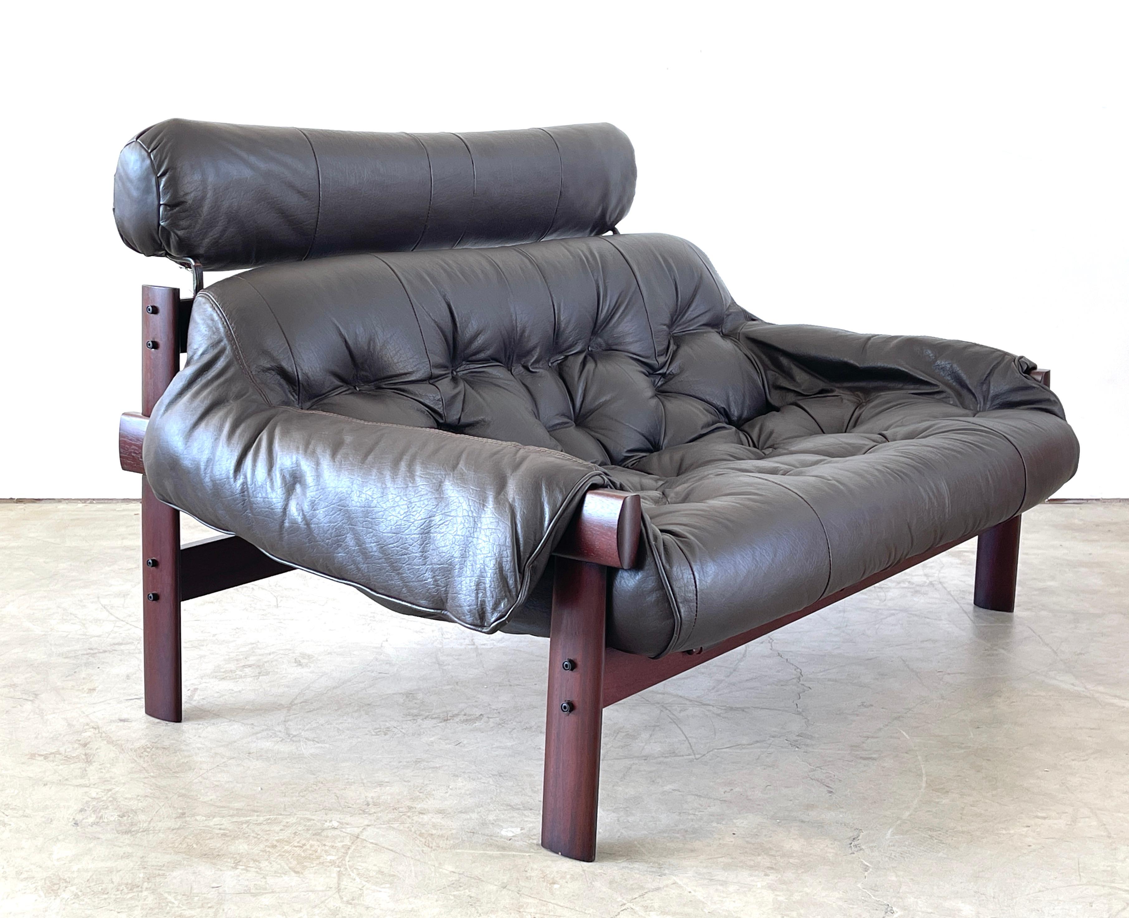 Leather Percival Lafer Settee