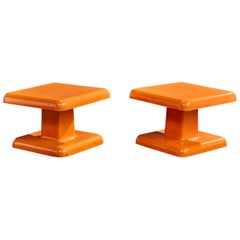 Percival Lafer, Side Tables, Fiberglass, Brazil, 1970s