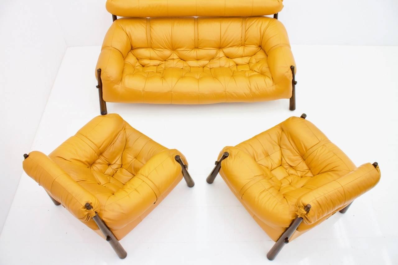 Percival Lafer Sofa and Two Lounge Chairs MP-81 Brazil 1972 5