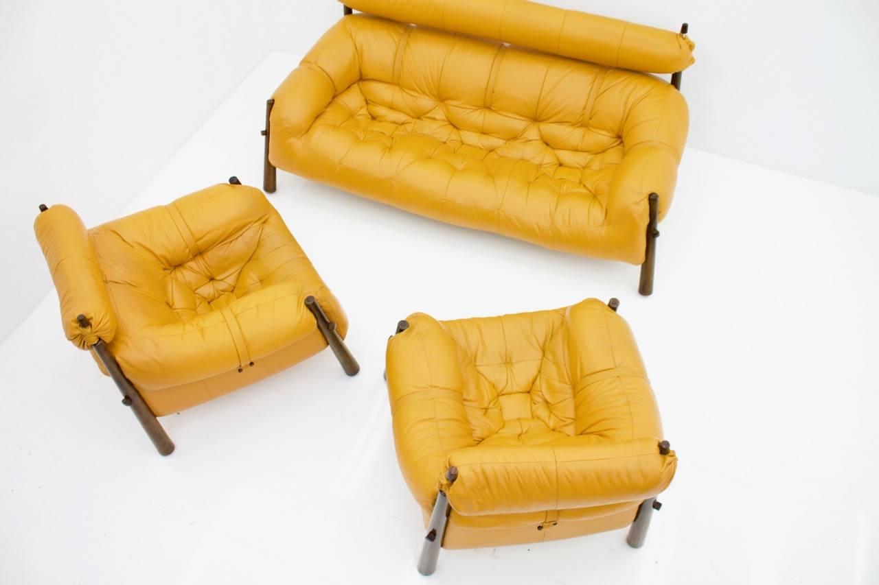 Percival Lafer Sofa and Two Lounge Chairs MP-81 Brazil 1972 6
