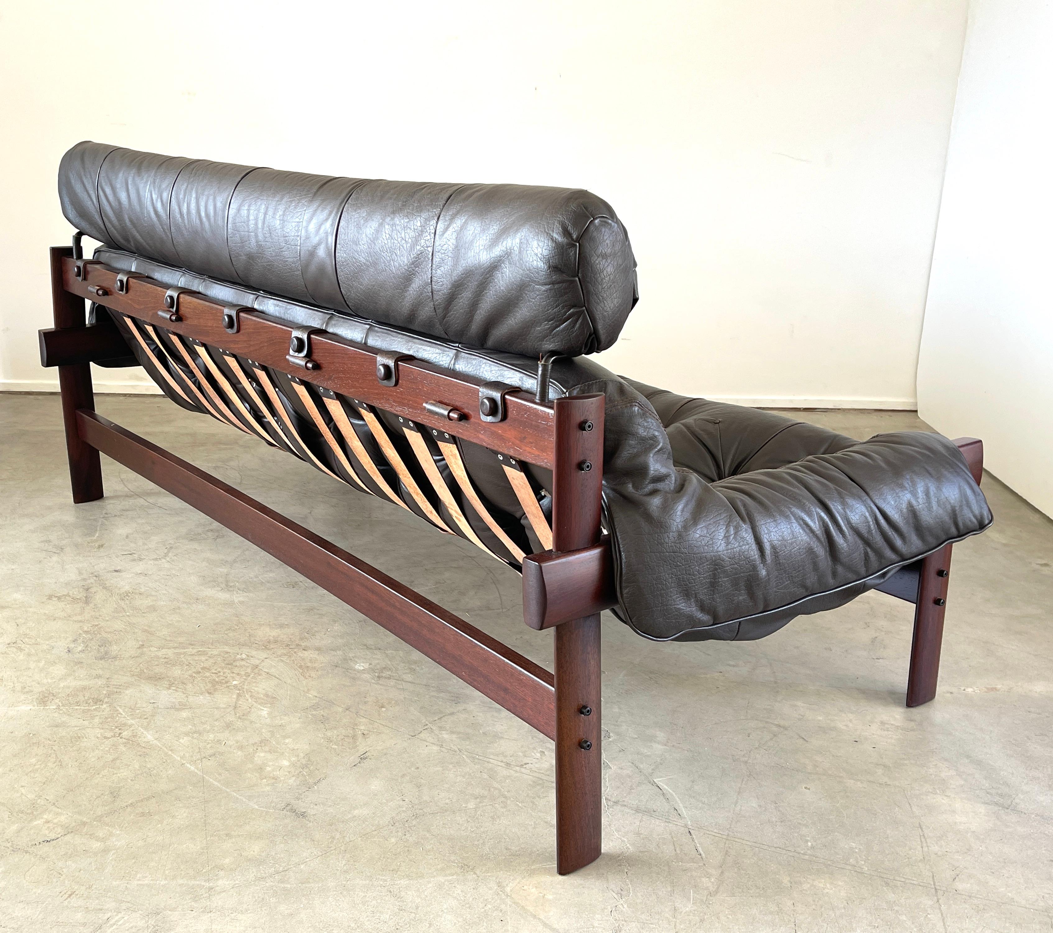 Leather  Percival Lafer Sofa For Sale