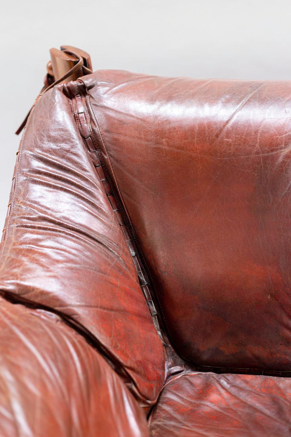 Percival Lafer, Sofa MP-211 in Rosewood and Leather, 1970s 3