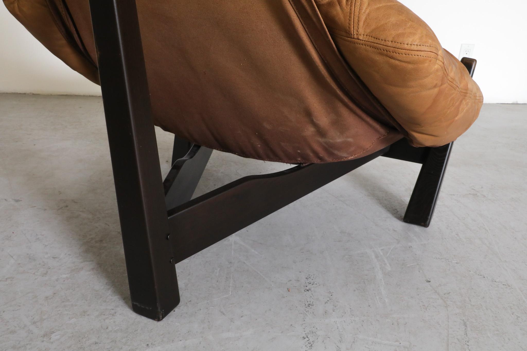 Chaise longue en cuir de style Percival Lafer de Gerard Van Den Berg pour Montis en vente 11