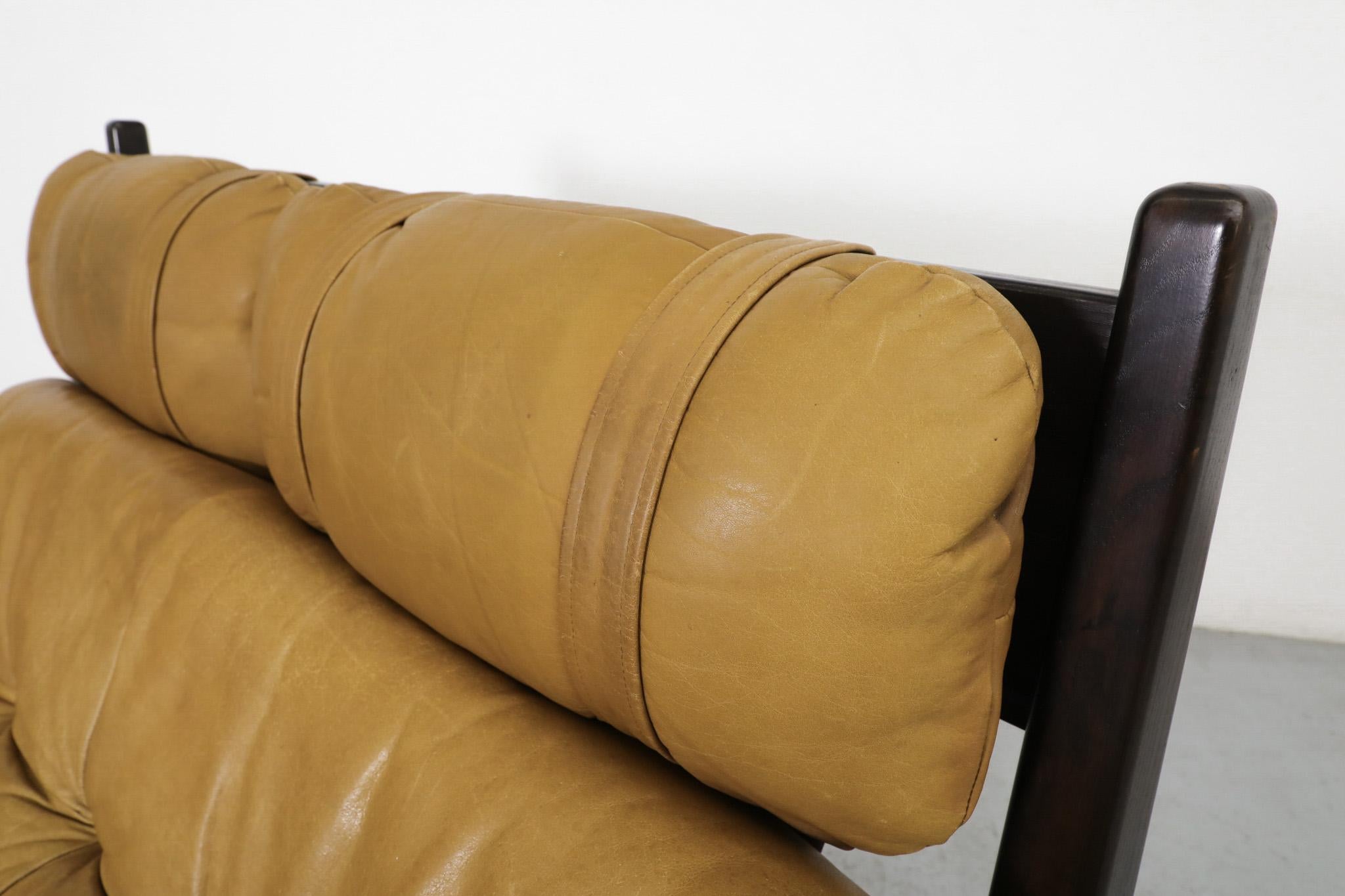 Percival Lafer Style Leather Loveseat Sofa by Gerard van den Berg for Montis 13
