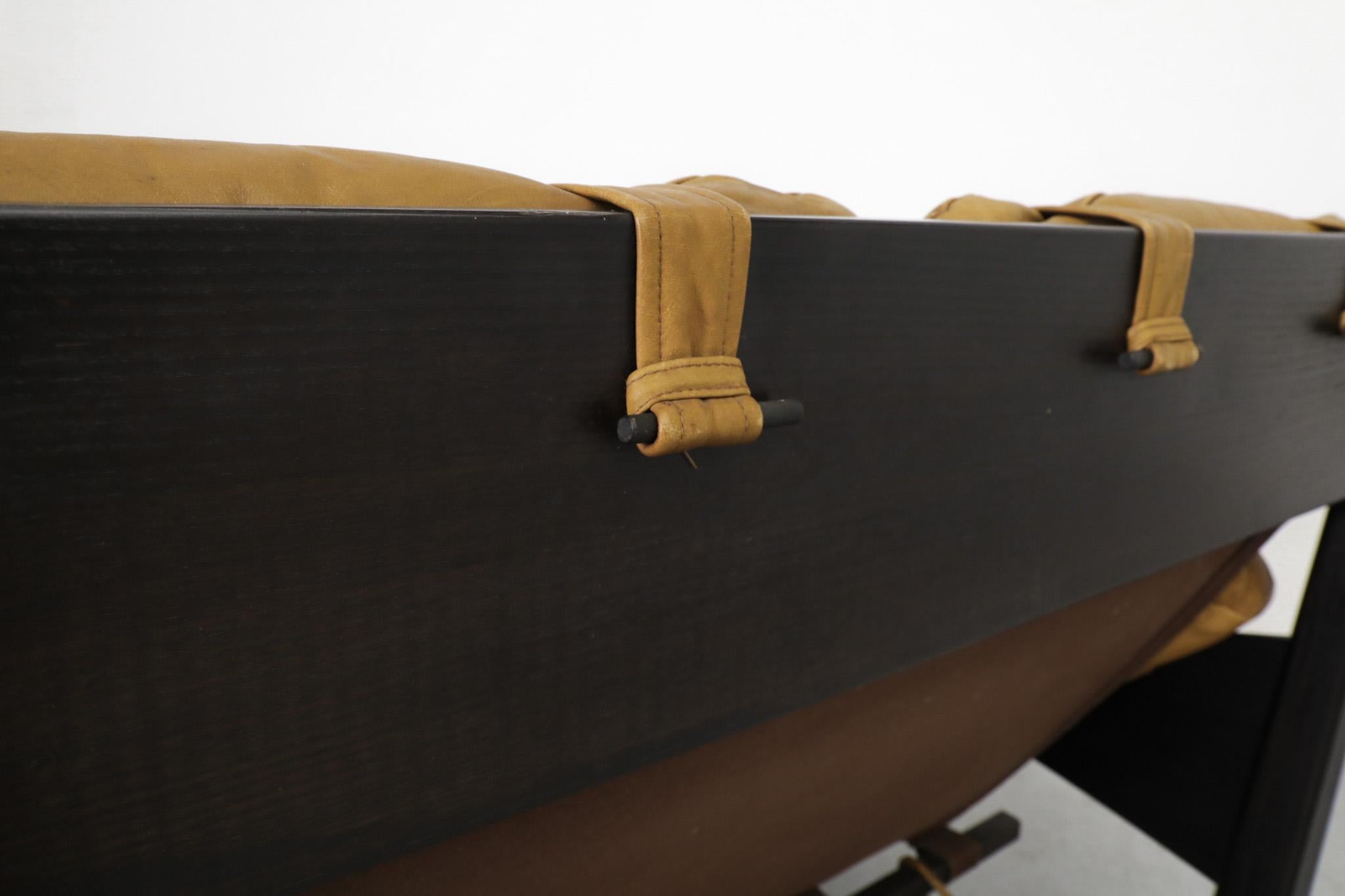 Percival Lafer Style Leather Loveseat Sofa by Gerard van den Berg for Montis 14