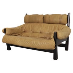 Percival Lafer Style Leather Loveseat Sofa by Gerard van den Berg for Montis