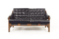 Percival Lafer Style Mid Century Tufted Loveseat