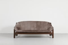 Percival Lafer Style Taupe Leather Bucket Chair by Leolux, 1970s