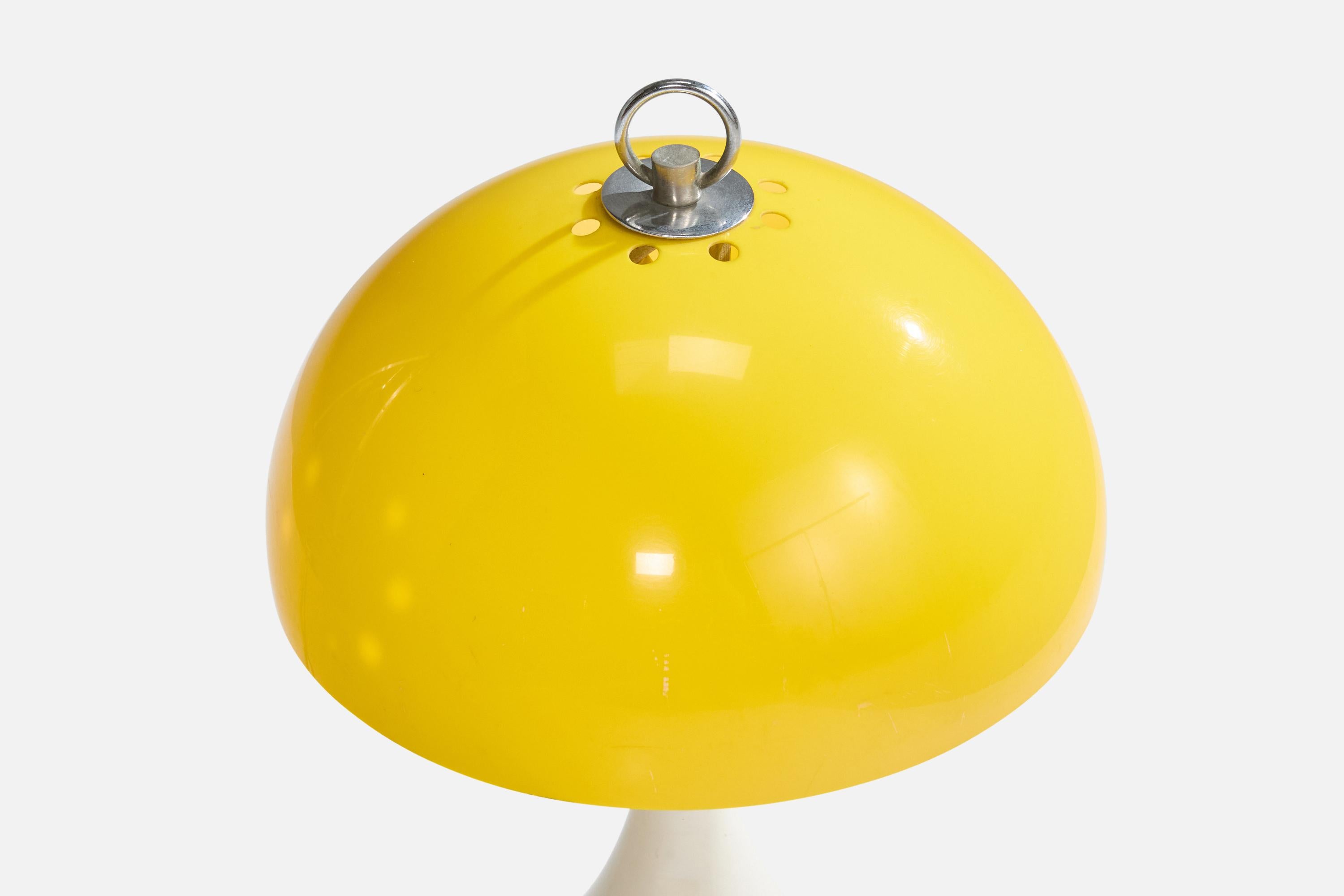 Brazilian Percival Lafer, Table Lamp, Metal, Acrylic, Brazil, 1970s For Sale