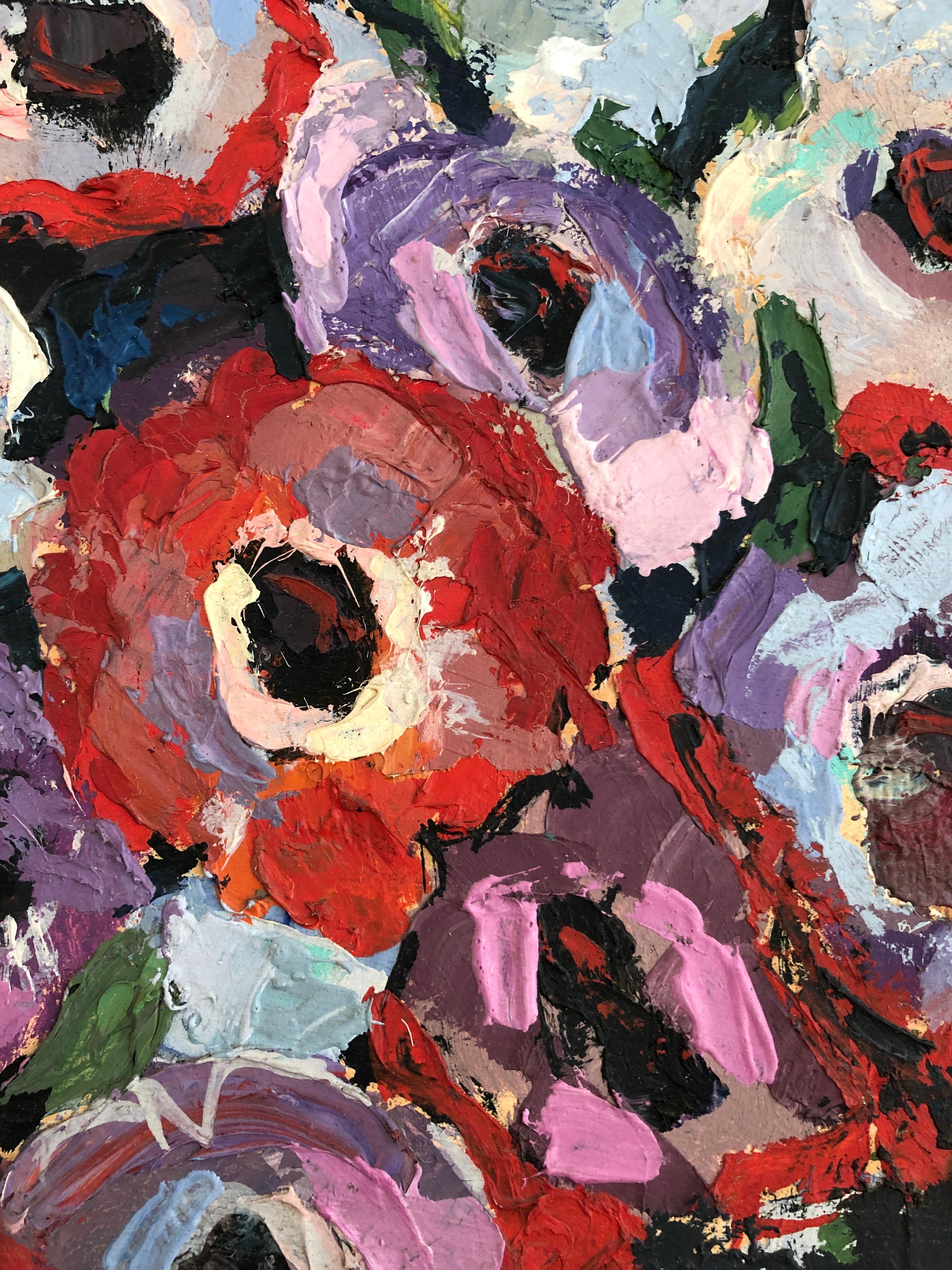 Blumen (Braun), Still-Life Painting, von Percival Pernet