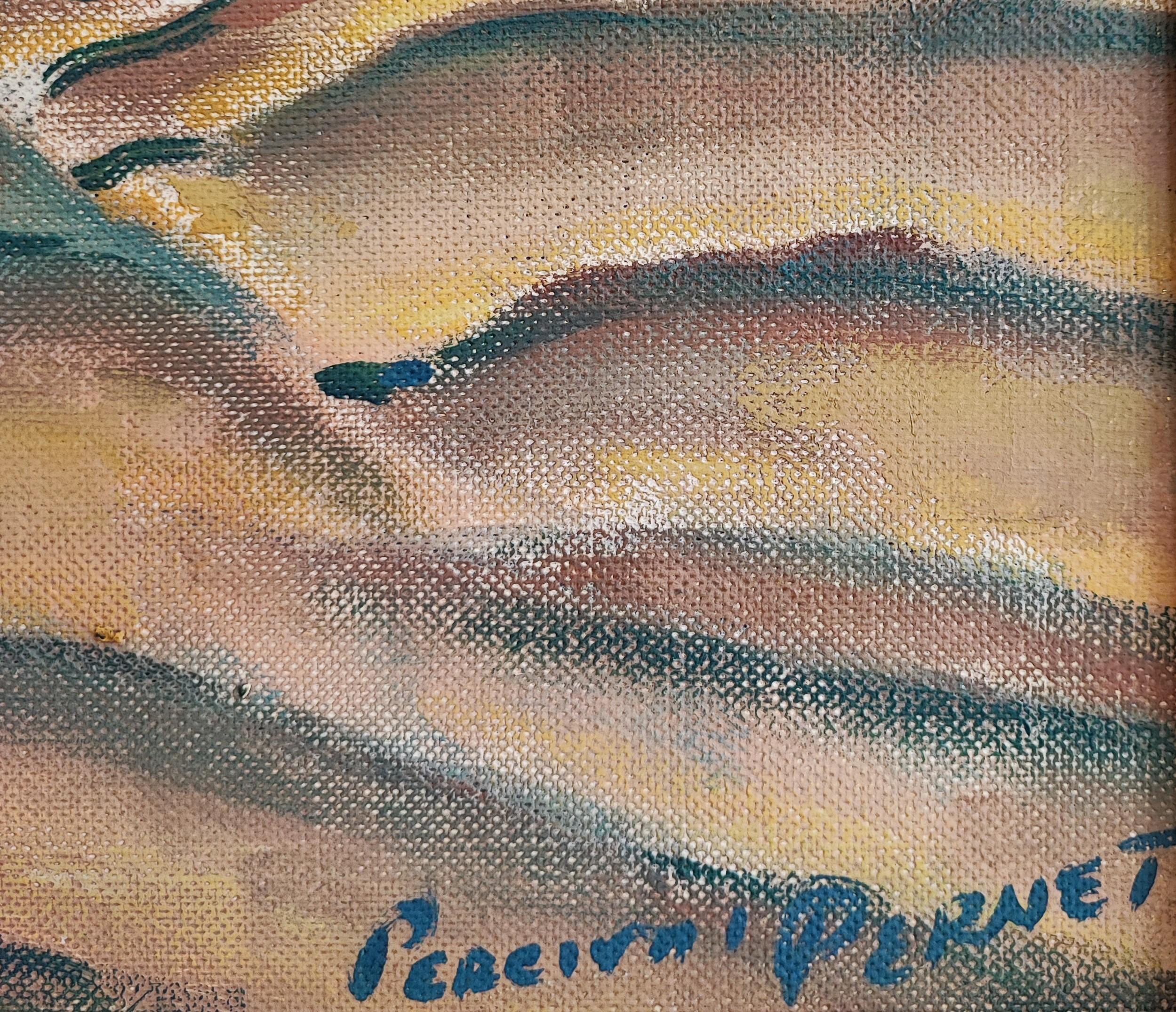 Auf den Balearischen Inseln (Grau), Landscape Painting, von Percival Pernet
