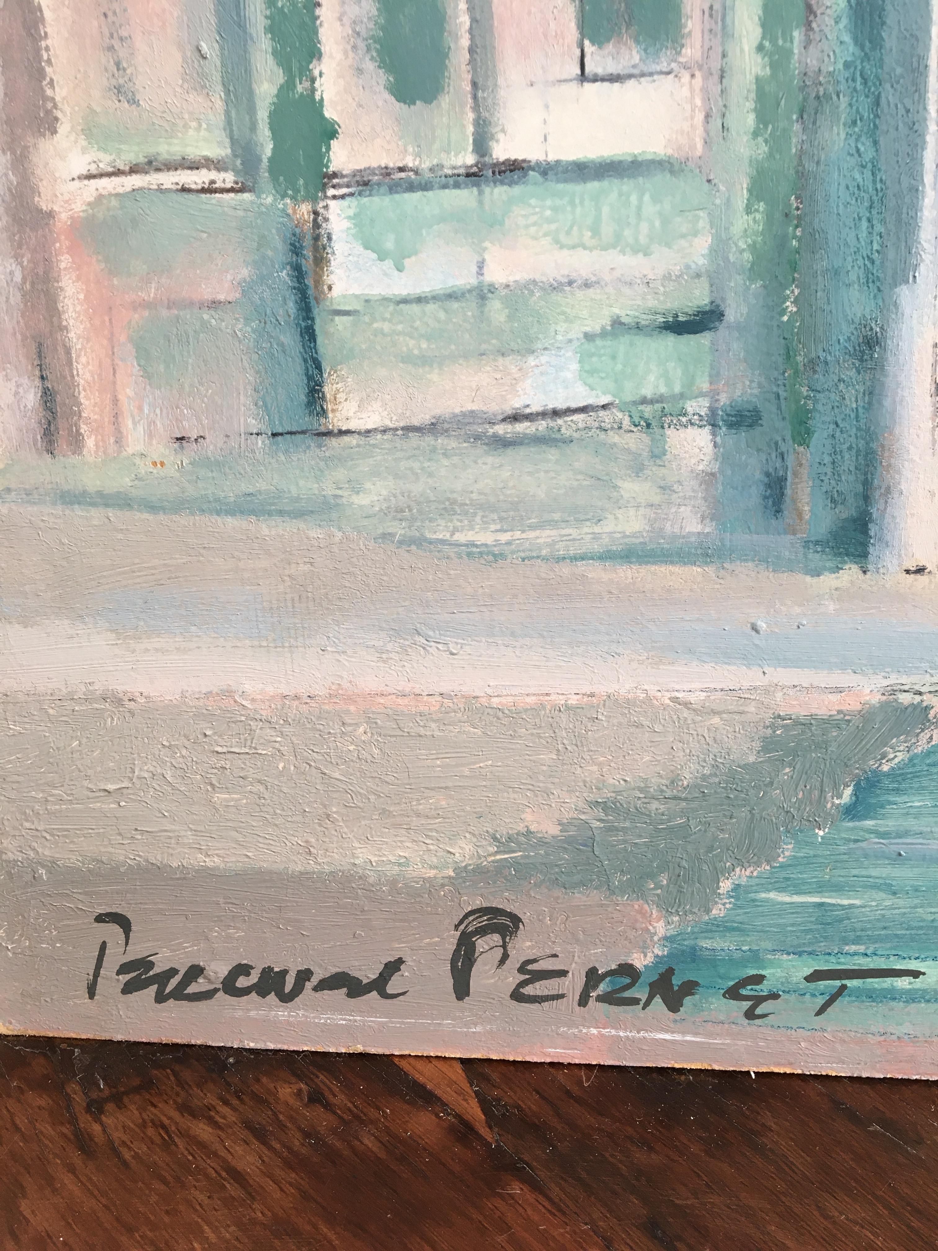 La Salute, Venise - Moderne Painting par Percival Pernet