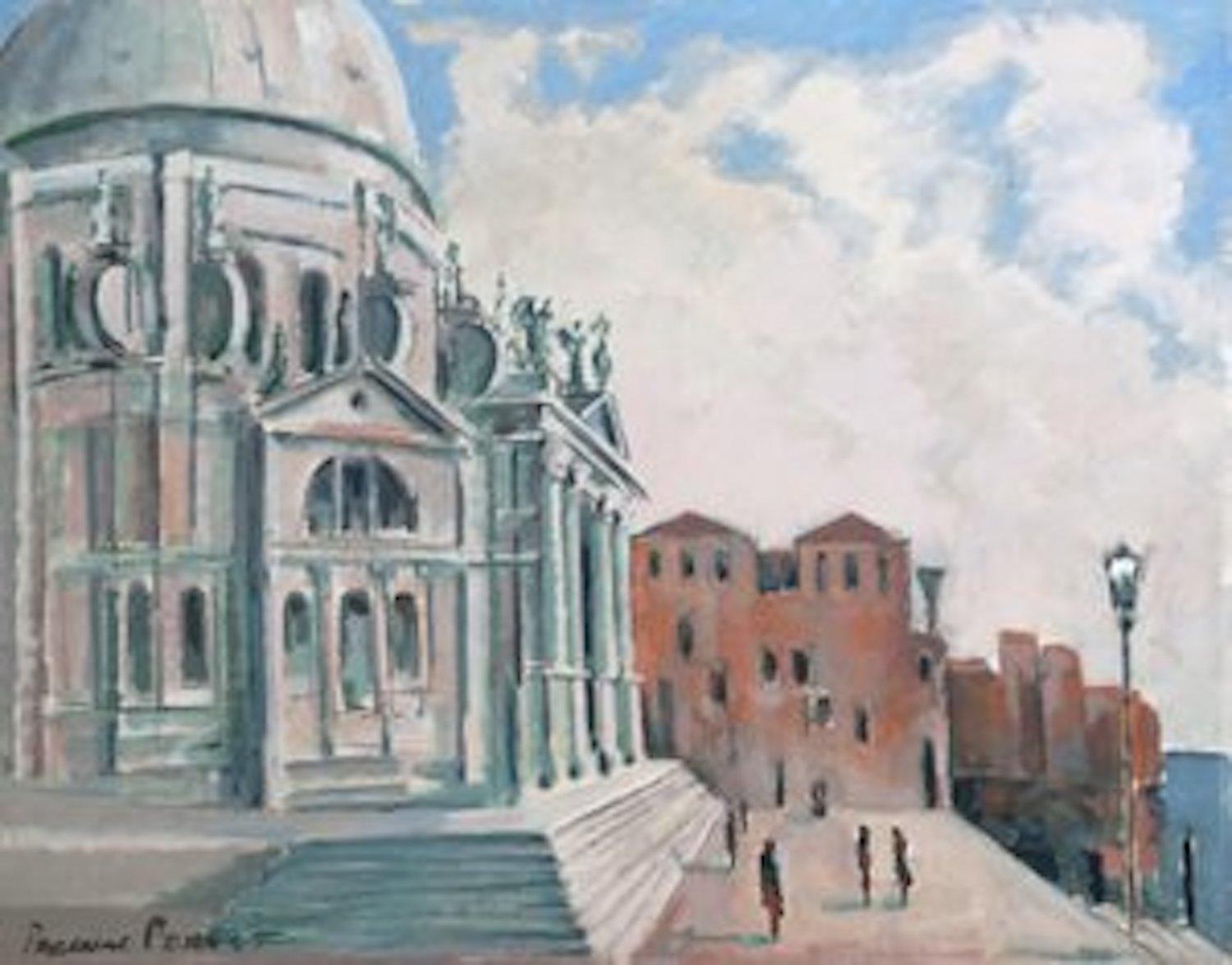 Landscape Painting Percival Pernet - La Salute, Venise