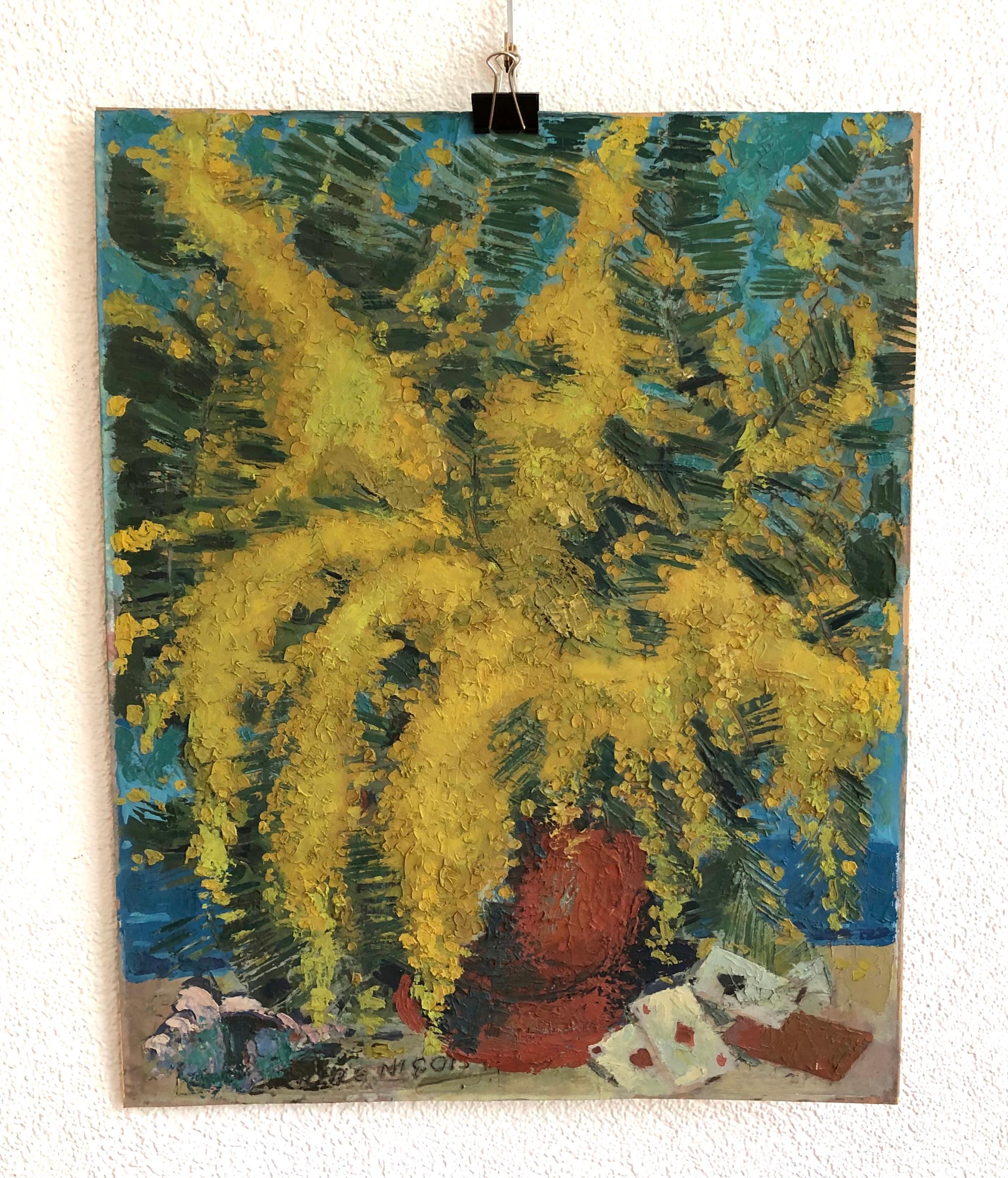 Bel bouquet - Painting di Percival Pernet