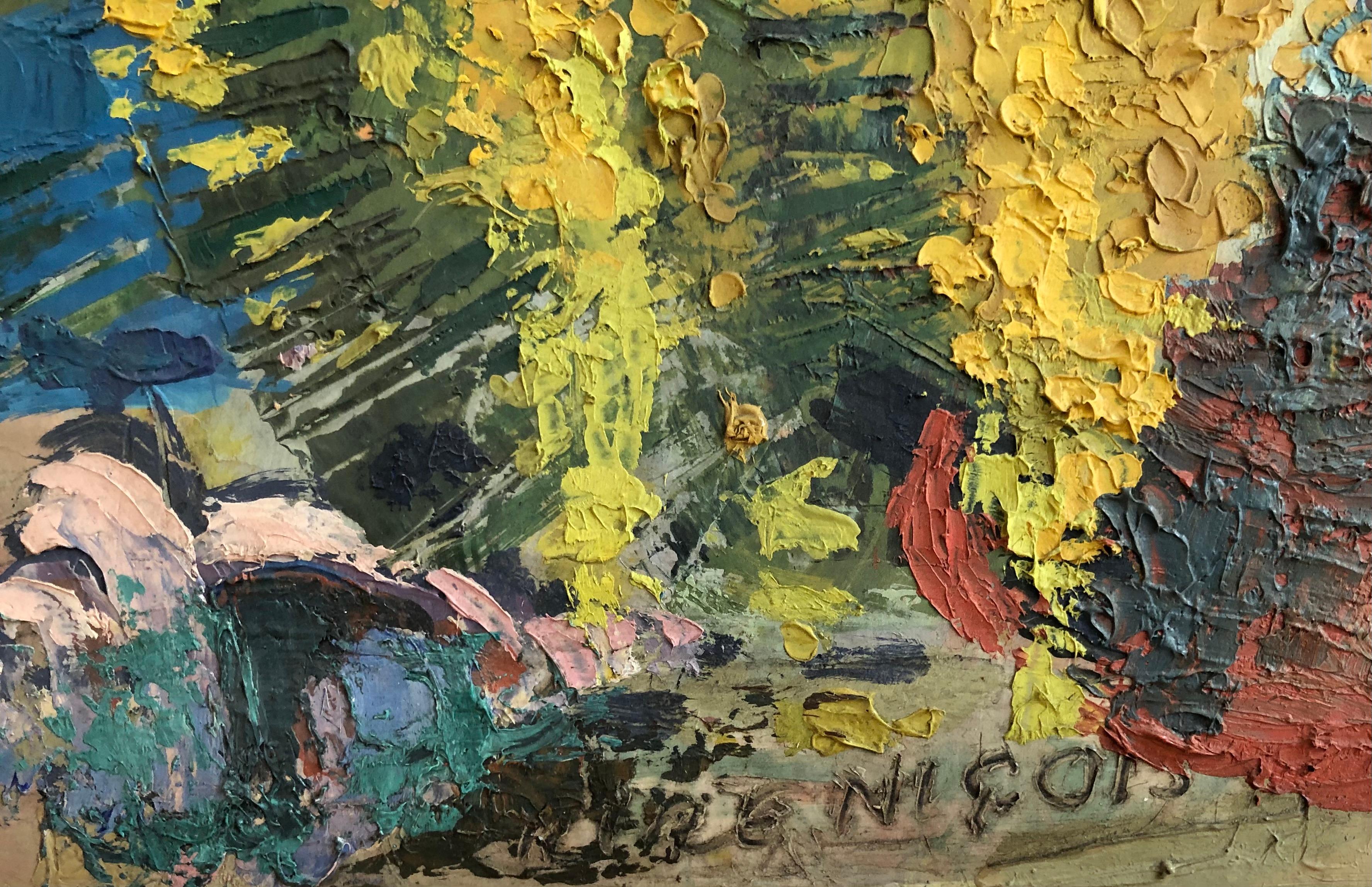 Bel bouquet - Painting Moderno di Percival Pernet