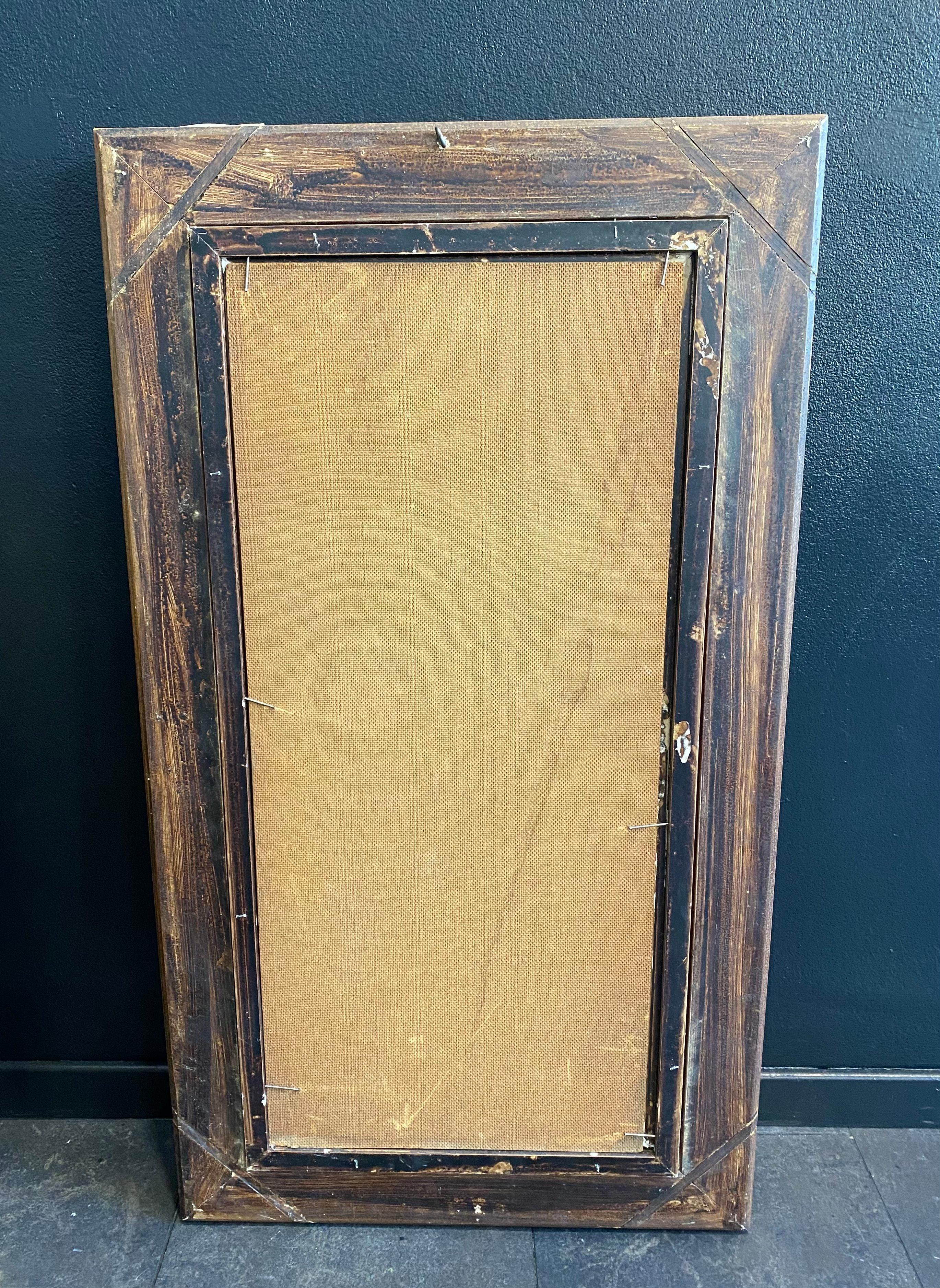 Original wood with moulds frame, sizes 91x51 cm