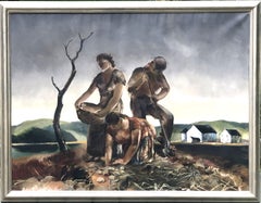 “New Americans" 1941 WPA Exhibited Carnegie Percy Albee