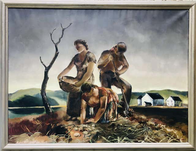 George Matthews Harding - Monumental WPA Gloucester Oil Painting New ...