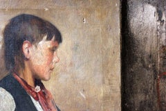 Percy Bedford, An Oil on Canvas Portrait of a Boy, circa 1893