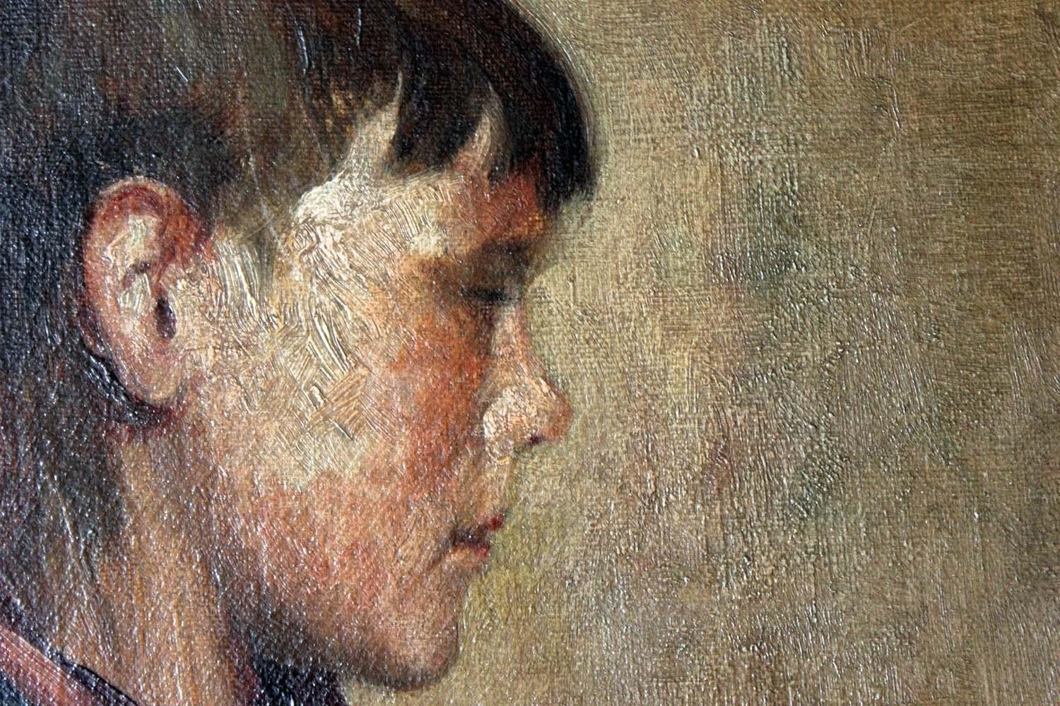 English Percy Bedford, An Oil on Canvas Portrait of a Boy, circa 1893